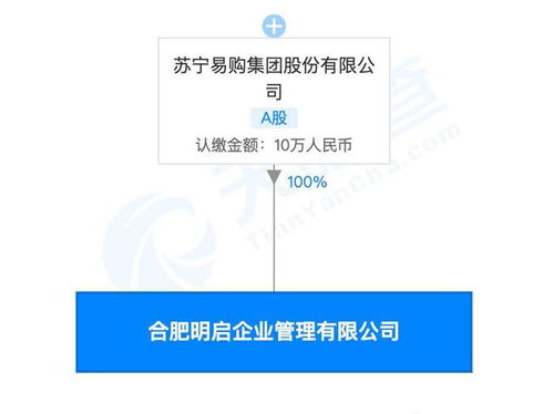 蘇寧集團全資控股，合肥明啟企業管理有限公司成立，拓展教育咨詢服務版圖